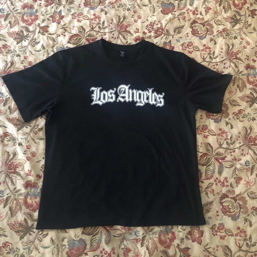 ALL BLACK LOS ANGELES TEE SHIRT, Medium Men